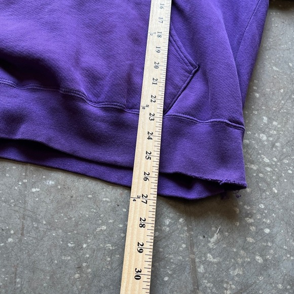 VTG LL Bean by Russell Athletic Sunfaded Purple Hoodie Sweatshirt XL Scranton - Picture 6 of 9
